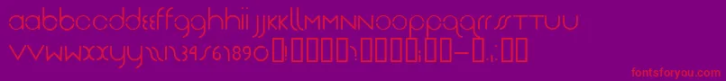 Police DasReichtGutRegular – polices rouges sur fond violet
