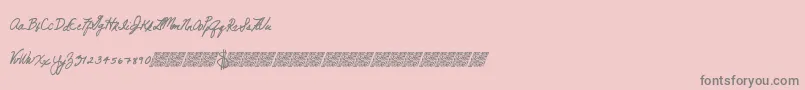 Highboat-Schriftart – Graue Schriften auf rosa Hintergrund