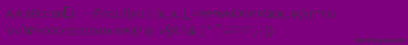 EvanescenceSeriesBPrespaced Font – Black Fonts on Purple Background