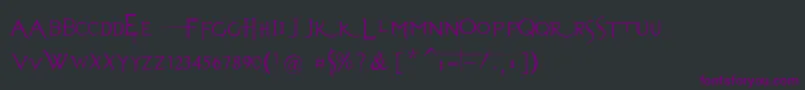 EvanescenceSeriesBPrespaced Font – Purple Fonts on Black Background