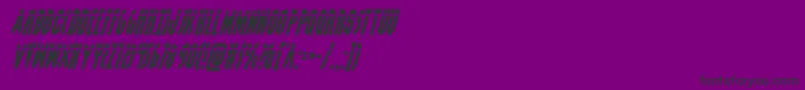 Шрифт Grendelsmotherlaserital – чёрные шрифты на фиолетовом фоне