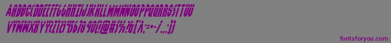 Grendelsmotherlaserital Font – Purple Fonts on Gray Background