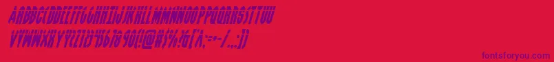 Grendelsmotherlaserital Font – Purple Fonts on Red Background