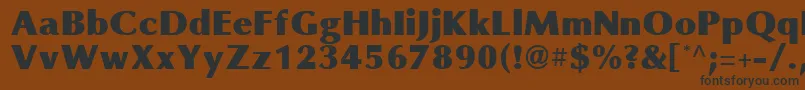 OmniBlackRegular Font – Black Fonts on Brown Background