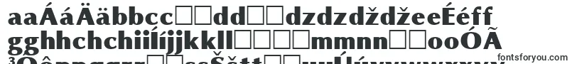 OmniBlackRegular-Schriftart – slowakische Schriften