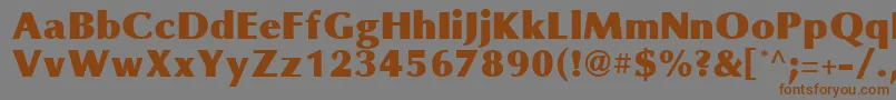 More about OmniBlackRegular Font OmniBlackRegular Font – Brown Fonts on Gray Background