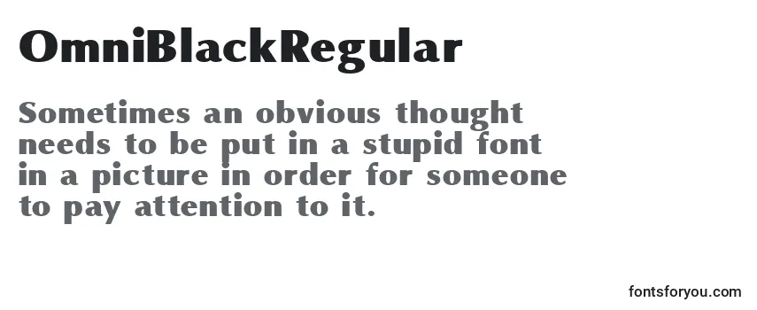 OmniBlackRegular Font