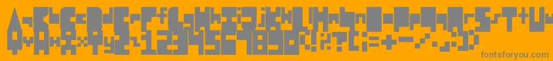Подробнее о шрифте 8BitBlockParty Шрифт 8BitBlockParty – серые шрифты на оранжевом фоне