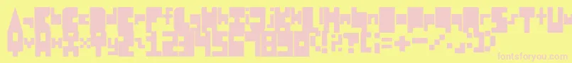 fuente 8BitBlockParty – Fuentes Rosadas Sobre Fondo Amarillo