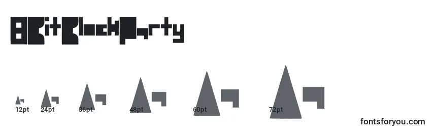 8BitBlockParty Font Sizes
