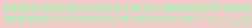 Survivant Font – Green Fonts on Pink Background