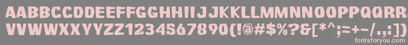 Survivant Font – Pink Fonts on Gray Background