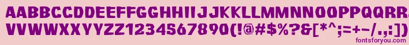Survivant Font – Purple Fonts on Pink Background