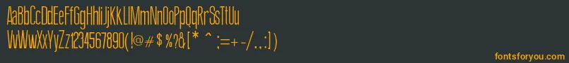 fuente Thindesign – Fuentes Naranjas Sobre Fondo Negro