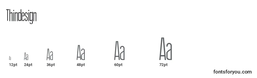 Thindesign Font Sizes