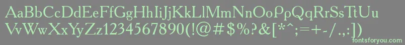 Academyttt Font – Green Fonts on Gray Background