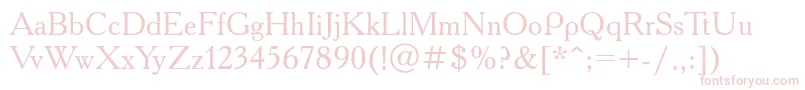 Weitere Informationen zur Academyttt-Schriftart Academyttt-Schriftart – Rosa Schriften auf weißem Hintergrund