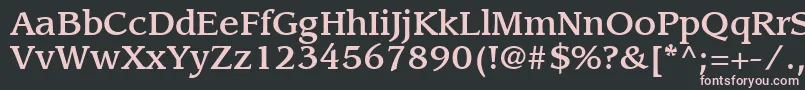 ItcLeawoodLtMedium Font – Pink Fonts on Black Background