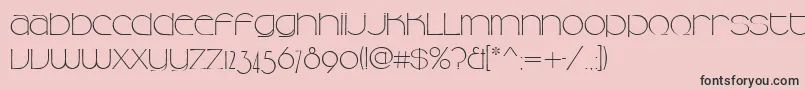 Camelliad Font – Black Fonts on Pink Background