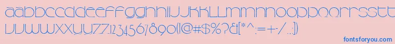 Camelliad Font – Blue Fonts on Pink Background