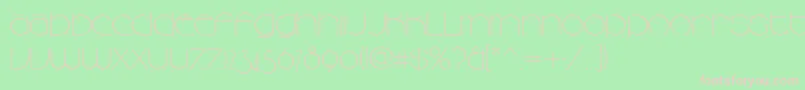 Camelliad Font – Pink Fonts on Green Background