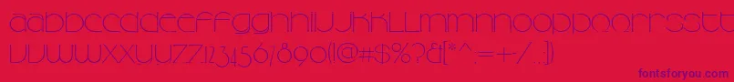 Camelliad Font – Purple Fonts on Red Background