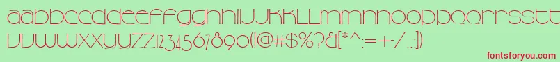 Camelliad Font – Red Fonts on Green Background