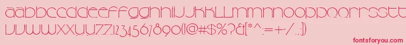 Camelliad Font – Red Fonts on Pink Background