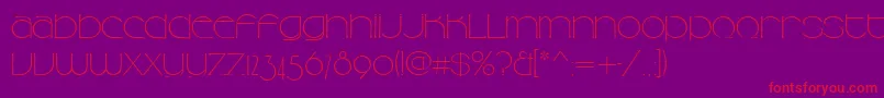 Camelliad Font – Red Fonts on Purple Background