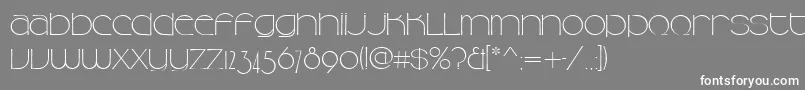 フォントCamelliad – 灰色の背景に白い文字
