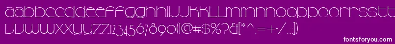 Camelliad Font – White Fonts on Purple Background