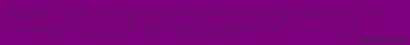 fuente Exo2.0Thinitalic – Fuentes Negras Sobre Fondo Morado