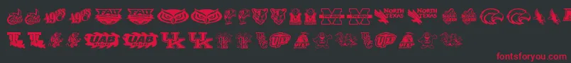 CUsa Font – Red Fonts on Black Background