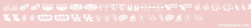 CUsa Font – White Fonts on Pink Background