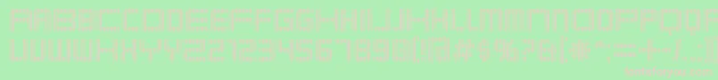 KarnivoreSeven Font – Pink Fonts on Green Background