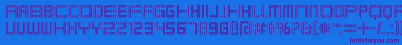 KarnivoreSeven Font – Purple Fonts on Blue Background