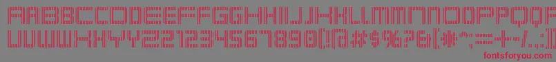 KarnivoreSeven Font – Red Fonts on Gray Background