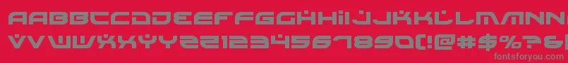 Battlefieldv4 Font – Gray Fonts on Red Background