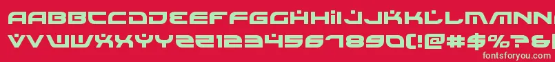 Battlefieldv4 Font – Green Fonts on Red Background