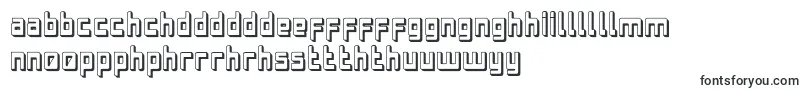 LaserdiscoExtruded-fontti – walesilaiset fontit