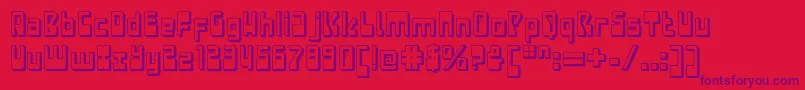 fuente LaserdiscoExtruded – Fuentes Moradas Sobre Fondo Rojo