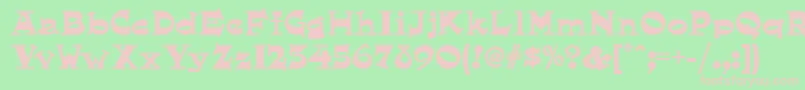 Hornswogglednf Font – Pink Fonts on Green Background