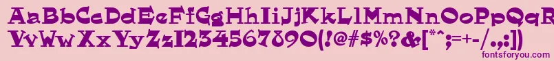 Hornswogglednf Font – Purple Fonts on Pink Background