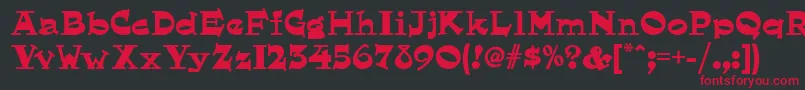 Hornswogglednf Font – Red Fonts on Black Background