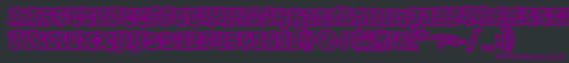 Roteflora Font – Purple Fonts on Black Background