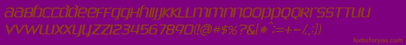 Phoesi Font – Brown Fonts on Purple Background