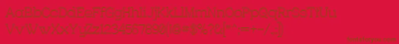 CharringtonOuter Font – Brown Fonts on Red Background