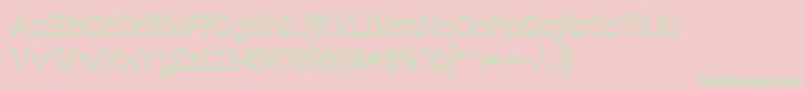 CharringtonOuter Font – Green Fonts on Pink Background