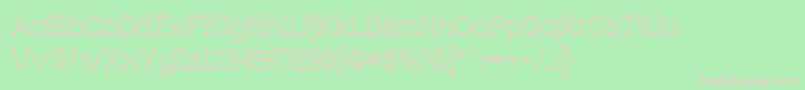 CharringtonOuter Font – Pink Fonts on Green Background