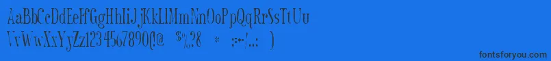 フォントSexsmithgaunt – 黒い文字の青い背景